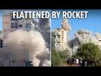 New video shows Lebanon tower block collapse after IDF airstrike as Israel shifts Hezbollah strategy