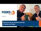 Bolsonaro dá seu perfume assinado a Tarcísio de Freitas