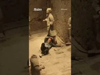 Tourist smashes two priceless statues after jumping railing & falling into pit