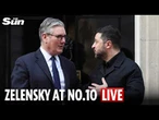 LIVE: Zelensky arrives at Downing street for crunch Ukraine war summit with Starmer, Macron and Merz