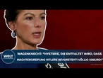 WAGENKNECHT: "Hysterie, die entfaltet wird, dass Machtergreifung Hitlers bevorsteht! Völlig absurd!"