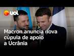 Macron anuncia cúpula de apoio a Ucrânia; Zelensky pede que UE mantenha pressão sobre Rússia; vídeo