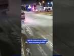 Out of control bus SLAMS into oncoming traffic