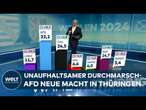 LANDTAGSWAHL IN THÜRINGEN: Erste Hochrechnung - AfD und BSW mit enormen Zuwächsen - Linke abgestüzt