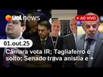 Imposto de Renda: Lula se reúne com centrão; Senado trava anistia; Itália libera Tagliaferro e mais
