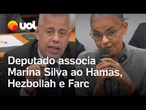 Deputado bolsonarista associa Marina Silva ao Hamas, Hezbollah e Farc; ministra responde