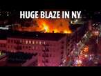 Massive fire rips through Manhattan apartment block in New York