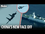 Chinese fighter jet swoops DANGEROUSLY close to Filipino plane days after warship crash chaos
