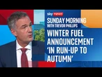 Winter fuel to be dealt with 'in run up to autumn' | Sunday Morning with Trevor Phillips