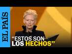 Tilda Swinton condena el 