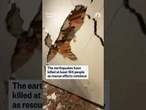 Venezuela earthquake survivor shows the damage to her home