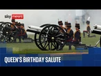 Queen's Birthday gun salute in Green Park