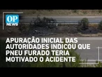 Apuração inicial das autoridades indicou que pneu furado teria motivado o acidente | O POVO NEWS