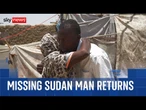 Displaced man shot by stray bullet in Sudan reunites with his family