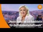 Wahlkampf mit Fußfessel? Le Pen kündigt Präsidentschaftskandidatur an