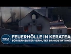 GRIECHENLAND: Feuerhölle in Keratea – Bürgermeister vermutet Brandstiftung