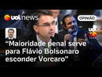 Redução da maioridade penal serve para Flávio Bolsonaro esconder relação com Vorcaro | Sakamoto