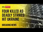 Sky News at scene of Russian strike that hit Ukrainian capital Kyiv