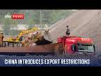 China restricts exports on essential minerals as leverage with the West