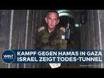 KRIEG IN NAHOST: Armee von Israel zeigt Todes-Tunnel der Hamas! Sorge um Geiseln in Gaza