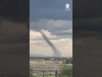 Landspout spotted swirling in Wyoming