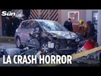 Car ploughs into crowd outside LA nightclub leaving 31 injured after ‘shooting’