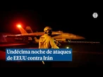 Undécima noche de ataques de EEUU contra Irán centrada en hangares y depósitos de drones