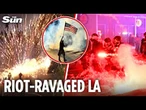 Trump sends 700 Marines and more National Guard troops to riot-ravaged LA as chaos spreads across US