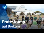 DUH und Fridays for Future protestieren auf Borkum gegen Erdgasförderung