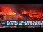 NORWEGEN IN FLAMMEN: Schlimmste Brände seit 100 Jahren! Flammen verschlingen ganze Wohnsiedlung!