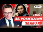 42 posiedzenie Sejmu RP dzień pierwszy 7.10.2025 - Transmisja na ŻYWO z obrad Sejmu