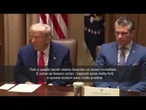 Trump nel Gabinetto della presidenza: Tutti a questo tavolo stanno facendo lavoro incredibile
