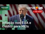 Inflação nos EUA, crédito para MEIs, Ibovespa e dólar hoje | Mercado Aberto