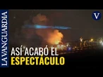 El puente de Brooklyn arde durante los fuegos artificiales del 4 de Julio