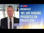 Temporary military accommodation will allow for migrant hotels to close, says minister