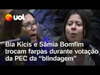 Bia Kicis e Sâmia Bomfim trocam farpas durante votação da PEC da Blindagem: 'Imunda' e 'bandido'