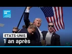 Etats-Unis : il y a un an jour pour jour, Trump est blessé par balle • FRANCE 24