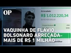 Vaquinha de Flávio Bolsonaro arrecada mais de R$ 1 milhão para famílias de policiais mortos no Rio