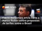 Flávio Bolsonaro envia carta a Marco Rubio contra propostas de tarifas sobre o Brasil