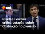 Nikolas Ferreira diz que "rachadinhas" mancham a imagem do Congresso durante votação sobre punições