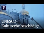 Historisches Kloster in Kiew getroffen