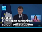 REPLAY - Ukraine, Chine, budget de l'UE... Emmanuel Macron fait le point • FRANCE 24