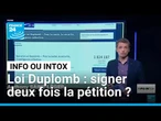Non, on ne peut pas signer plusieurs fois la pétition contre la loi Duplomb • FRANCE 24