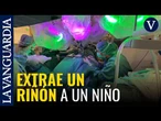 Primera cirugía pediátrica de Europa con un robot que practica una única incisión