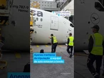 Vários feridos após avião da Lufthansa colapsar