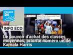 Le pouvoir d'achat des classes moyennes, priorité numéro un de Kamala Harris • FRANCE 24