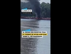 HELICÓPTERO choca con un barco en MISSISSIPI #shorts