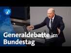 Schlagabtausch im Bundestag: Generaldebatte zum Beginn der Haushaltswoche