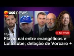 Vorcaro cita PT e Alcolumbre; Quaest: Flávio cai entre evangélicos; Lula sobe; Copa começa nos EUA +