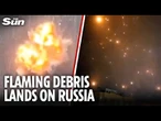 Dozens of drones IN FLAMES over Russia as Ukraine strikes test Putin's air defences